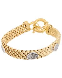 Meshmerise - 18k Over Silver 0.12 Ct. Tw. Diamond Bracelet - Lyst