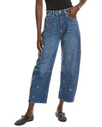 Rag & Bone - Chase High-rise Lily Grommet Barrel Jean - Lyst