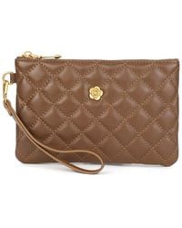 Tiffany & Fred Paris - Diamond Quilted Leather Wristlet - Lyst