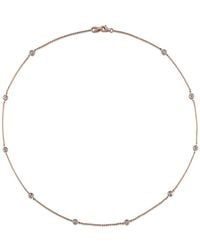 Diamond Select Cuts - 14K Rose 0.75 Ct. Tw. Diamond Station Necklace - Lyst