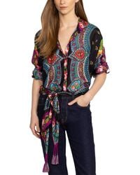 Johnny Was - Audrey Oversized Silk Blouse - Lyst