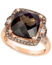 Le Vian - 14K Rose 5.48 Ct. Tw. Diamond & Quartz Balance Ring - Lyst