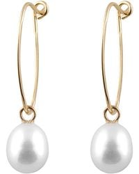 Splendid - 14k 5.5-6mm Freshwater Pearl Drop Earrings - Lyst