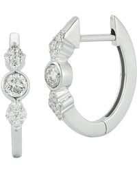 Nephora - 14k 0.19 Ct. Tw. Diamond Huggie Earrings - Lyst