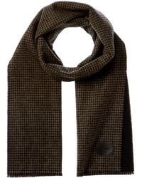 Vince - Double Face Houndstooth Wool & Cashmere-Blend Scarf - Lyst