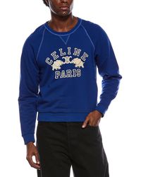 Celine - Logo Crewneck Sweatshirt - Lyst
