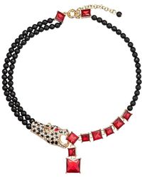 Eye Candy LA - The Luxe Collection Leopard Brooch Statement Necklace - Lyst