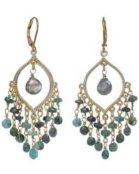 Rachel Reinhardt Jewelry - 14k Over Silver Gemstone Fringe Chandelier Earrings - Lyst