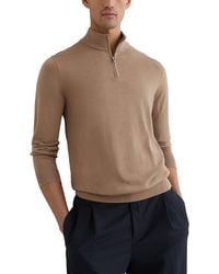 Reiss - Blackhall Half Zip Fun Wool Sweater - Lyst