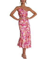 LEON GORI - One-Shoulder Midi Dress - Lyst