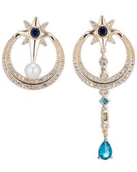 Eye Candy LA - Baliey Cz Crystal Mix Match Earrings - Lyst
