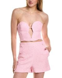 Bardot - Eleni Boucle Bustier Top - Lyst