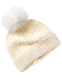Sofiacashmere - Sofiacashmere Chunky Cable Cashmere Hat - Lyst