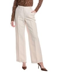 Lafayette 148 New York - Gates Full Leg Silk & Linen-Blend Pant - Lyst
