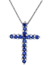 Sapphire Cross Necklaces for Women - Up 