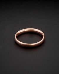 Italian Gold - 14k Italian Rose Gold Band Ring - Lyst