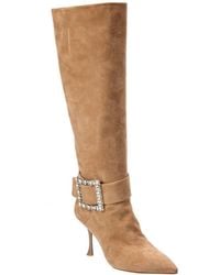 Roger Vivier - Suede Knee-High Boot - Lyst
