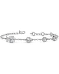 Lab Grown Diamonds - 14K 1.36 Ct. Tw. Lab-Grown Diamond Tennis Bracelet - Lyst