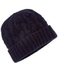 Amicale Cashmere - Chunky Cable Cuffed Wool & Cashmere-Blend Hat - Lyst