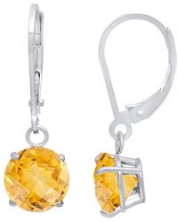 MaxColor - 10k 1.50 Ct. Tw. Citrine Dangle Earrings - Lyst