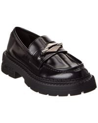 Jimmy Choo - Marlow Diamond/F Leather Loafer - Lyst