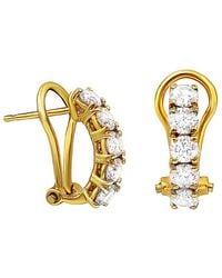 Diana M. Jewels - Fine Jewelry 18k 1.30 Ct. Tw. Diamond Hoops - Lyst