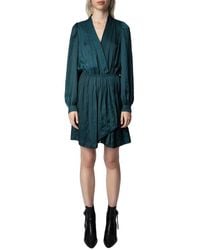 Zadig & Voltaire - Remember Satin Mini Dress - Lyst