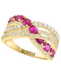 Effy Fine Jewelry - 14K 0.18 Ct. Tw. Diamond Ring - Lyst