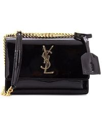 Saint Laurent - Patent Leather Sunset Crossbody Small (Authentic Pre- Loved) - Lyst