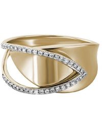 Diamond Select Cuts - 14k Diamond Half-eternity Ring .11 Ct. - Lyst