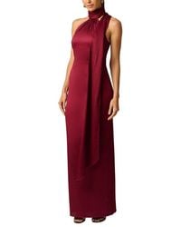 ADRIANNA EVE - Crinkle Satin Long Dress - Lyst