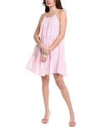 MER ST BARTH - Tiered Baby Doll Mini Dress - Lyst