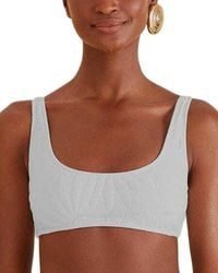 FARM Rio - Off Banana Matelassé Bikini Top - Lyst