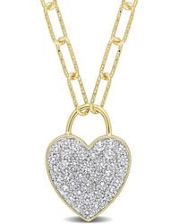 Rina Limor - Gold Over Silver 1.14 Ct. Tw. Sapphire Pendant Necklace - Lyst