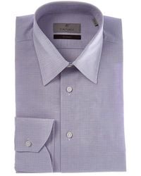 Canali - Linen-Blend Dress Shirt - Lyst
