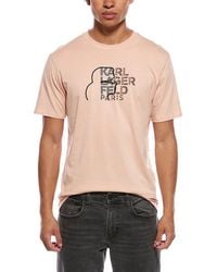 KARL LAGERFELD - Karl Side Profile T-Shirt - Lyst