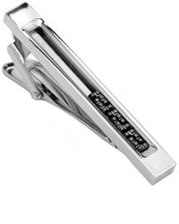 Hickey Freeman - Rhodium Plated Movable Puzzle Piece Tie Bar - Lyst