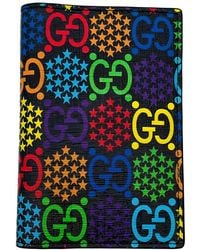 Gucci - Gg Supreme Canvas & Leather Passport Holder - Lyst