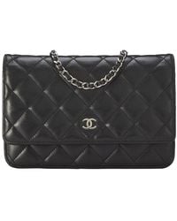 CHANEL - Lambskin Classic Quilted Wallet On Chain (Authentic Pre-Loved) - Lyst