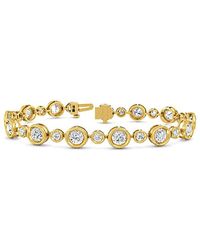 Lab Grown Diamonds - 14K 5.69 Ct. Tw. Lab-Grown Diamond Tennis Bracelet - Lyst