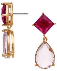 Rivka Friedman - 18K Plated 10Mm Pearl Cz Dangle Earrings - Lyst
