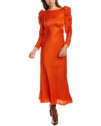 Alena midi dress in jewel green Clearance