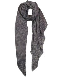 Blue Pacific - Tissue Solid Print Cashmere-blend Scarf - Lyst