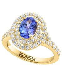 Effy Fine Jewelry - 14K 1.94 Ct. Tw. Diamond & Tanzanite Ring - Lyst