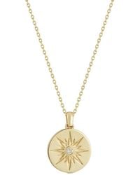 Ember Fine Jewelry - 14K 0.02 Ct. Tw. Diamond Necklace - Lyst