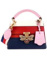 Gucci - Colorblocked Leather Queen Margaret Top Handle Bag Small (Authentic Pre-Loved) - Lyst