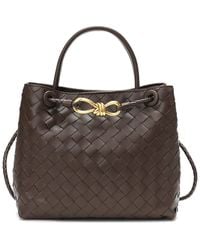 Tiffany & Fred Paris - Woven Leather Top Handle Shoulder Bag - Lyst