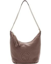 Gucci - Brown Leather Soho Chain Medium Hobo (authentic Pre-loved) - Lyst