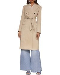 Avec Les Filles - Double-Breasted Duster Coat - Lyst