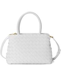 Tiffany & Fred Paris - Hand-Woven Leather Top-Handle Shoulder Bag - Lyst